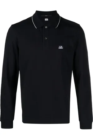C.P. Company Logo-patch piqué polo shirt