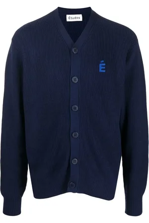 Etudes Boris logo-patch cardigan