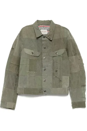 GREG LAUREN Army scrapwork trucker jacket
