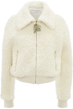 J.W.Anderson Knitted logo-zipper jacket