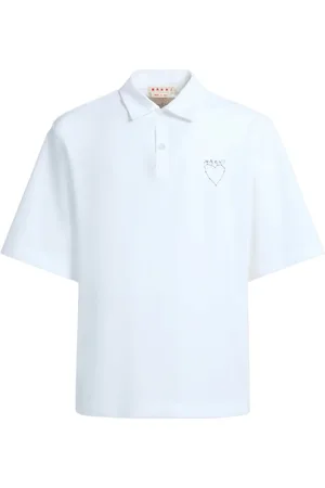 Marni Graphic-print cotton polo shirt
