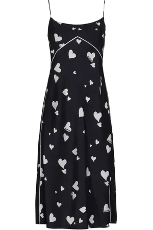 Marni Bunch of Hearts silk slip dress