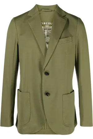 Circolo Notched-lapels cotton blend blazer