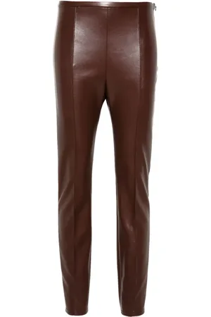 Serafini Faux-leather leggings