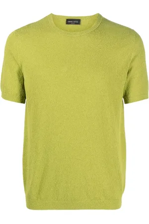 Roberto Collina Bouclé-knit short-sleeved jumper