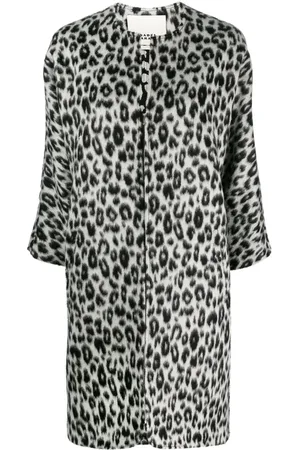 Isabel Marant Ometia leopard-print coat
