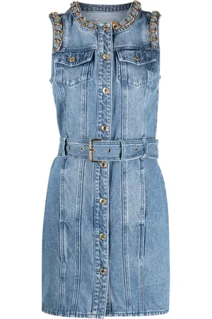 Michael Kors Chain-link-detail denim dress