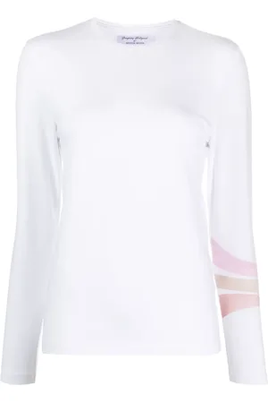 Madison.Maison 3 Stripe long-sleeved T-shirt