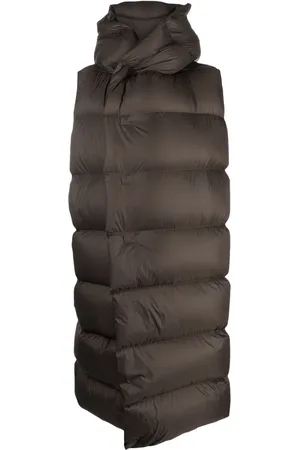 Rick Owens Quilted hooded gilet