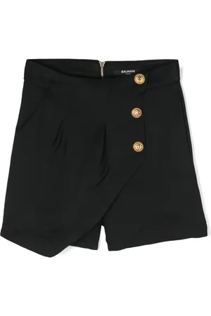 Balmain Asymmetric twill shorts