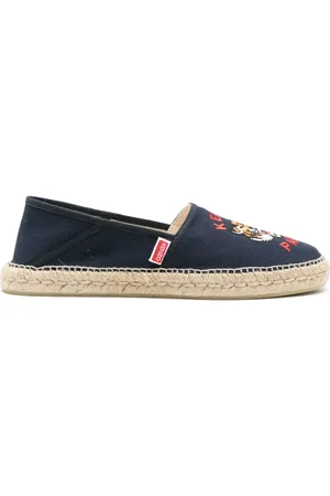 Kenzo Tiger Head embroidered espadrilles