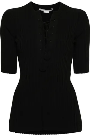 Stella McCartney Lace-up ribbed top