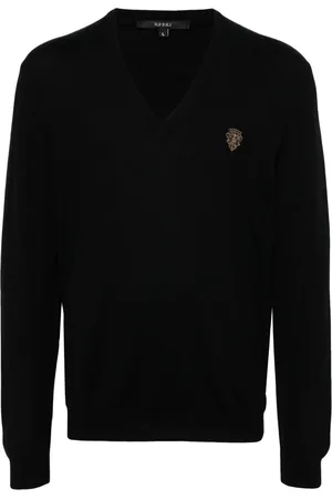 Gucci Crest-embroidery wool jumper