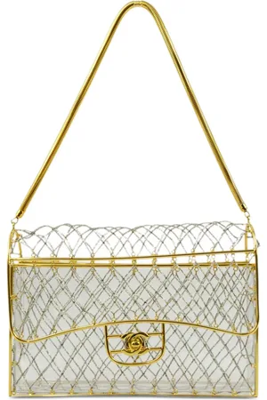 CHANEL 1990-2000 medium CC transparent shoulder bag