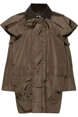 Prada Corduroy-collar storm jacket