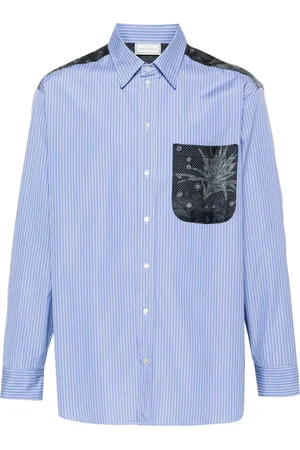 PIERRE-LOUIS MASCIA Alotho patchwork shirt
