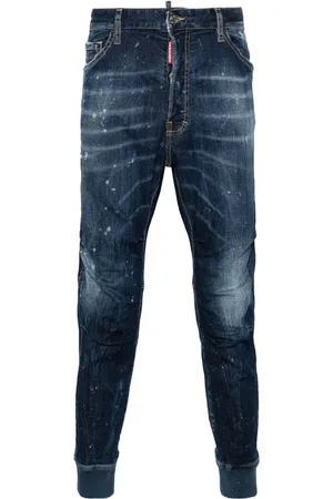 Dsquared2 Distressed slim-fit track jeans