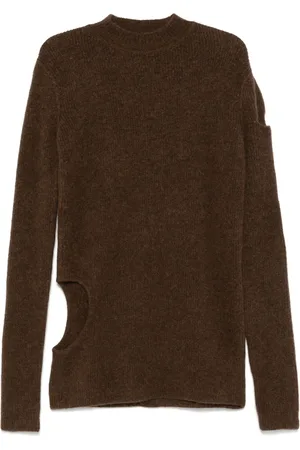 Rick Owens Cut out-detailed sweater