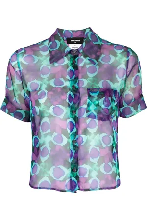 Dsquared2 Abstract flower-print short-sleeve shirt