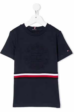 Tommy Hilfiger Embossed-logo organic cotton T-shirt