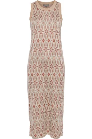 N.PEAL Jacquard silk-cashmere dress
