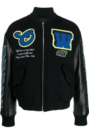 OFF-WHITE Vars Hammer leather bomber jacket