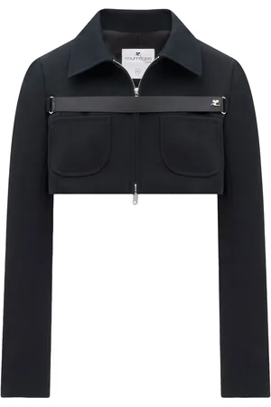Courrèges Strap-detail cropped jacket