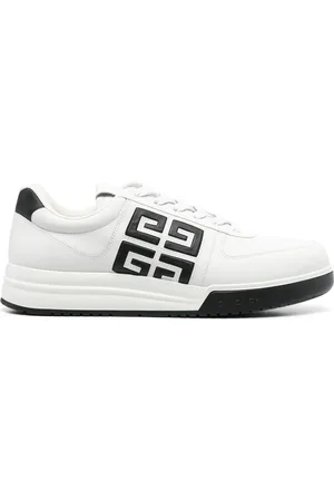 Givenchy Contrasting-logo leather sneakers