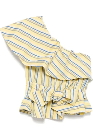 Stella Jean One-shoulder striped top