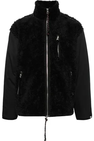 adidas Faux-fur panelled jacket