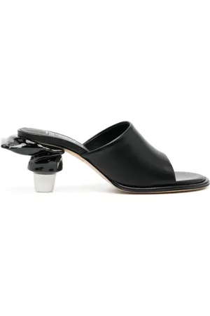 Maison Mihara Yasuhiro Toothpaste 65mm leather mules