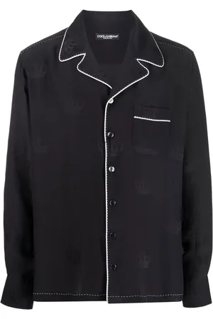 Dolce & Gabbana Contrast-stitch silk shirt