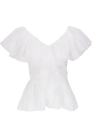 Chloé Ruffled V-neck blouse
