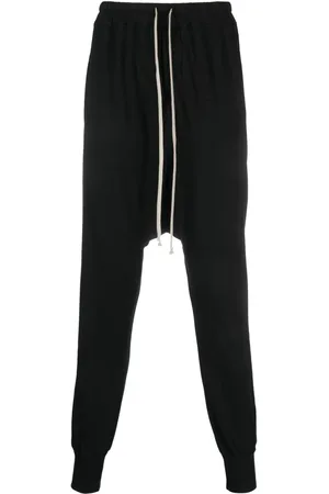 Rick Owens Cotton drop-crotch trousers