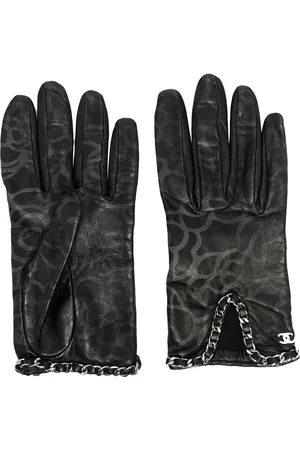 CHANEL Camélia motif gloves