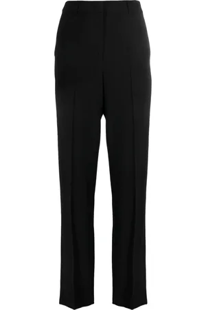 Emporio Armani Straight-leg crepe trousers