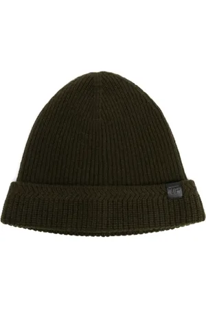 Tom Ford Logo-patch ribbed beanie