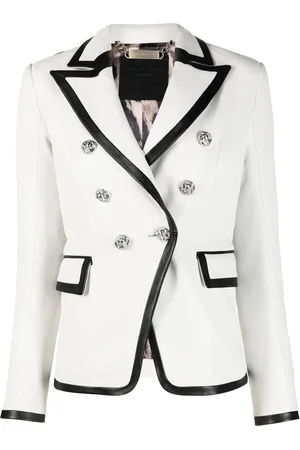 Philipp Plein Two-tone leather blazer
