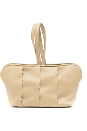 0711 Seashell leather clutch bag