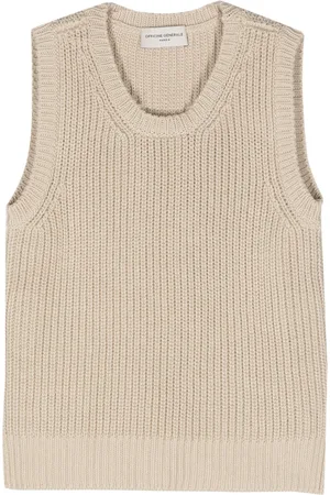 OFFICINE GENERALE Crew-neck cotton vest