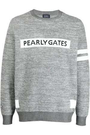 PEARLY GATES Intarsia-knit logo jumper