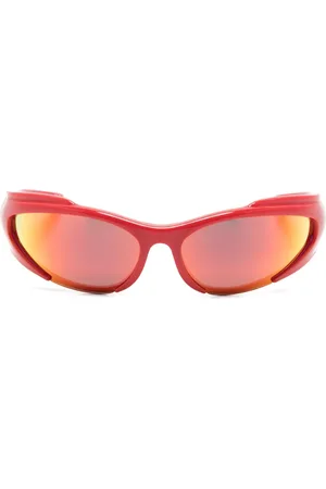 Balenciaga Reverse Xpander rectangle-frame sunglasses