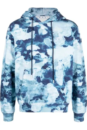 OFF-WHITE Tie-dye cotton hoodie