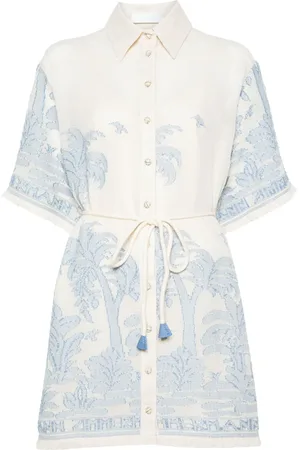 ZIMMERMANN Ottie belted mini dress