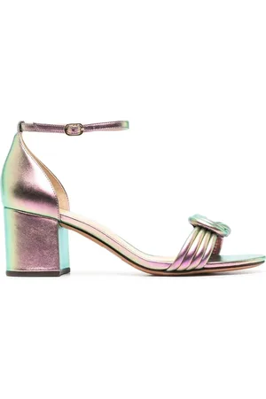 ALEXANDRE BIRMAN Metallic-effect 65mm sandals