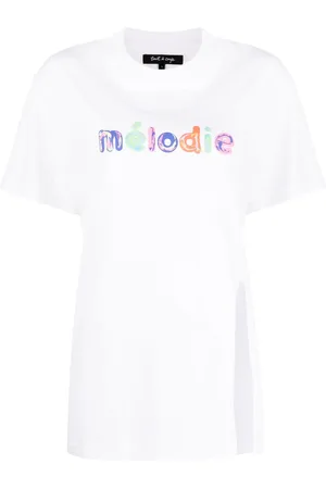tout a coup Slogan-print cotton T-shirt