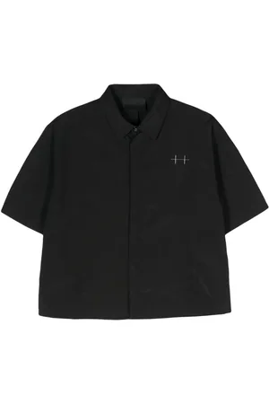 HELIOT EMIL Logo-appliqué short-sleeved shirt