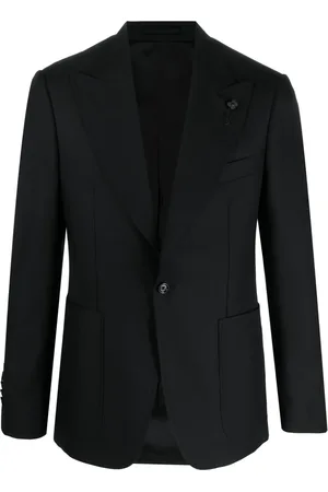 LARDINI Safety pin-detail single-breasted blazer