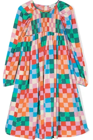 Stella McCartney Checked long-sleeved dress