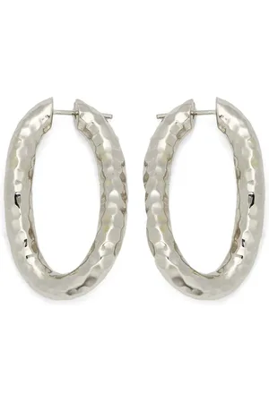Jil Sander Hammered hoop earrings